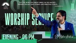 #SundayService Evening Worship Service live 18-01-2026 || Dr Asher Andrew || The Life Temple