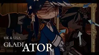 ✦ | Gladiator | Countryhumans | UK & USA | American Revolution | Blood?