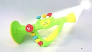 Speelgoed trompet met 12 muzikale instrumenten - Little Trumpet - speelgoed instrument - 25CM