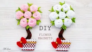 МАГНИТЫ С ЦВЕТАМИ, МК / DIY FLOWER MAGNETS