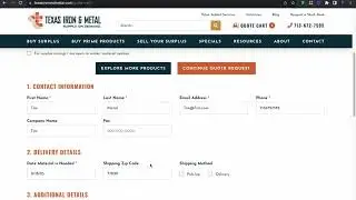 Quote Cart Instructional Video | Texas Iron & Metal