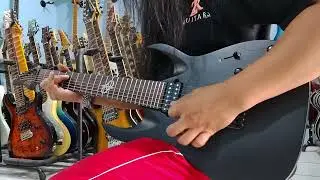 Sound Review...!!! Gitar SOLAR 7 string copy