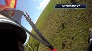 Paragliding Asymmetric Collapse & Crash Landing
