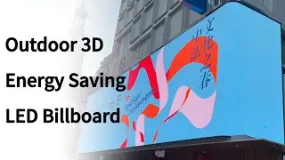 NSE Outdoor 3D LED billboard with curve design #nseled #nseledcloud #nseledeurope