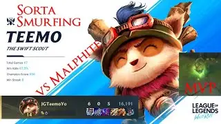 S3 Wild Rift - Teemo vs Malphite (ft. MVP Honeyfruit)
