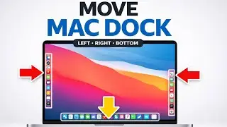 How to Change Dock Position on Mac | Move Dock Left, Right or Bottom (macOS)