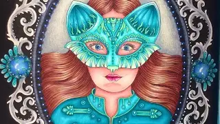 SOMMARNATT SUMMERNIGHTS by Hanna Karlzon - prismacolor pencils - color along