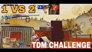 TDM CHALLENGE 1 VS 2 M24 2 PRO PLAYER SLIDE OF CHALLENGE #BGMI
