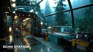 Echo Station 4 Is Silent | Sci-Fi Forest Outpost Ambience | 4K