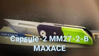 Capsule-2 от Maxace MM27-2-B Green-Purple  #maxace #maxaceknife