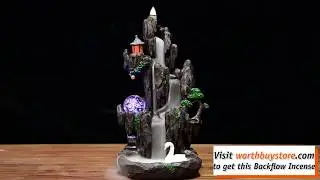 New Style LED Waterfall Backflow Incense Burner Review 2020
