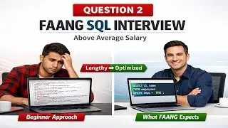 SQL Interview Question 2 | Employees Earning More Than Department Average | FAANG SQL