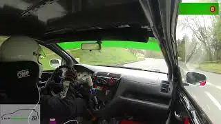 Bergrallye Markt Hartmannsdorf 2023 Helmut Harrer Honda Civic Type R EP3 ONBOARD
