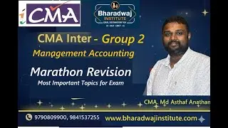 CMA Inter G2 Management Ac Marathon #cmainter #managementaccounting #cmainterclasses #icmai