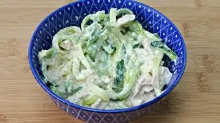 Creamy Tuna 2 Minute Zoodles Recipe - Low Carb Ketogenic Diet Recipe
