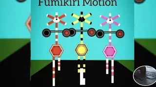 Fumikiri lights 🚦 running on road train railroad crossing Japanese #fumikiri #fumikiri #trainthomas 