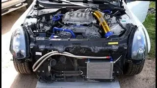 G35 Gets An oil Cooler !! UPT Oil Cooler Install