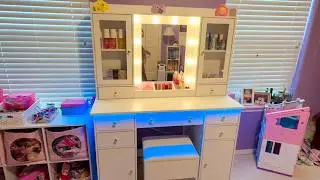 Vanity Desk with Mirror & Lights Review | Perfect for Tweens & Teens ✨
