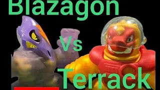 Blazagon vs Terrack goo jit zus filled with water