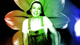 Ms Rachel Pretend A Butterfly In The Gumamila Flowers.
