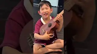 Danny Unboxes a Ukulele Gift! 🎁🎸 His Reaction is Priceless! #kidsinlove #kidzboplive #ukelele