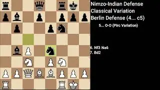 Nimzo-Indian Defense: Classical Variation, Berlin Defense (4... c5)