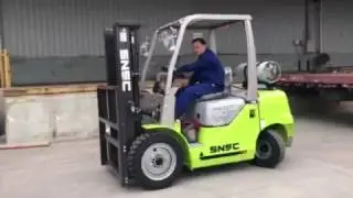 LPG Gasoline forklift 3t snsc forklift video