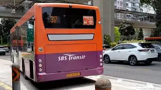 SBS8468H(BRBP 238) Service 317 At Upper Serangoon Road @zbkvolgren @sgbuses  Just In Time To Capture