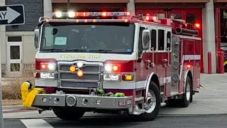 Sterling Volunteer Fire Company Engine 611 Responding 1-9-2026