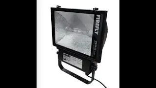 400W Metal Halide Flood Light Fixture Set with 400W Tubular Metal Halide Bulb (Firefly) Venus Series