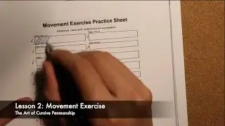Lesson 2: Movement Exercise | #cursive #handwriting  #amsr #penmanship