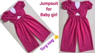DIY jumpsuit for baby girl | #jumpsuit #babygirl #viralvideo #trending #2025 #diy #sewingtutorial 