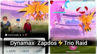 Dynamax Zapdos Raid Pokemon Go #pokemongo #dynamaxraid #dynamaxzapdos