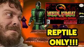 REPTILE takes on the MORTAL KOMBAT 1 (1992) ARCADE LADDER in NITRO CHAMPION EDITION for SNES!!!