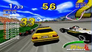 Indy 500 - Sega Model 2 - Pace Car vs. Indy Cars - Car No. 3 - Long Race Mode -  Full Race