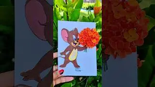 Jerry ! 😎  #makemerich #art #ytshorts #satisfying #artwork #zhenhina #shorts #popular #flowers