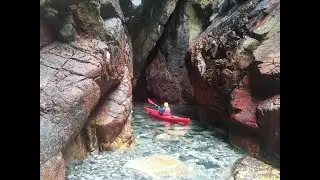 Sea Kayaking Donegal Ireland. Chasing the sun.