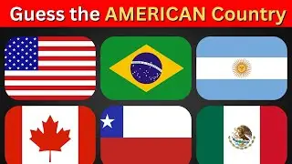 🌎 Guess the Flags of the Americas 🚩 | Can You Name Them All?