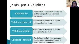 Bagian 1 Validitas Reliabilitas Alat Tes