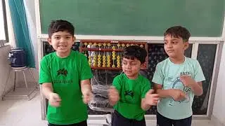 Pranshu Aarav and Jians Poem with Kajal Madam Shine
