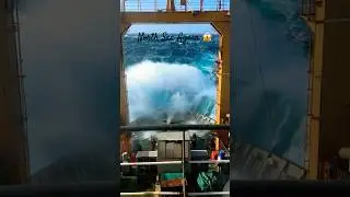 OMG 😨 what happen to sea #northsea #scary #merchantnavy #roughsea #romilsonar #ytshorts #shorts