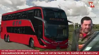 Desgarrador relato de v&iacute;ctima de VIF de parte del due&ntilde;o de Buses ETM Patricio Bohle en Puerto Varas