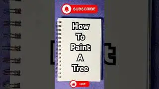 How To Paint A Tree 🌳 #goviral #acrylicpainting #arttutorial #tree #fypviral