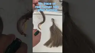 Do you know the difference between human hair and synthetic  hair burning? www.diyomohair.com