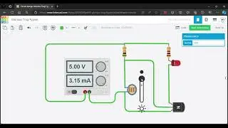 Dark Activated Light Circuit Tinkercad simulation