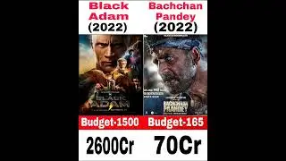 black Adam vs Bachchan Pandey movie comparison #boxofficecollection #shorts