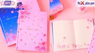 Как сделать милый дневник с сакурой 🌸 дома | Эстетический дневник своими руками #craftersworld#jo...