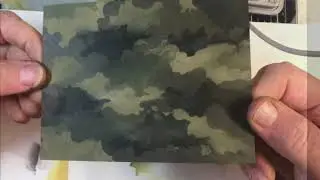 Making Camouflage with the Cloud Edger Stencil