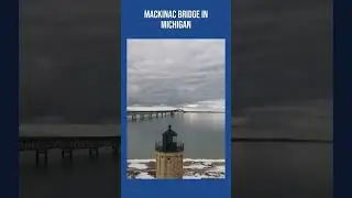 Mackinac Bridge in Michigan. #mackinacbridge #puremichigan #travelmichigan #michigan