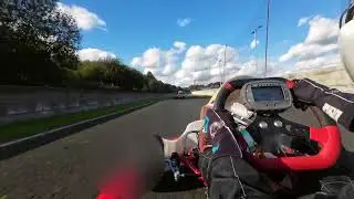 Wombwell Cadet IAME kart race red flag restart